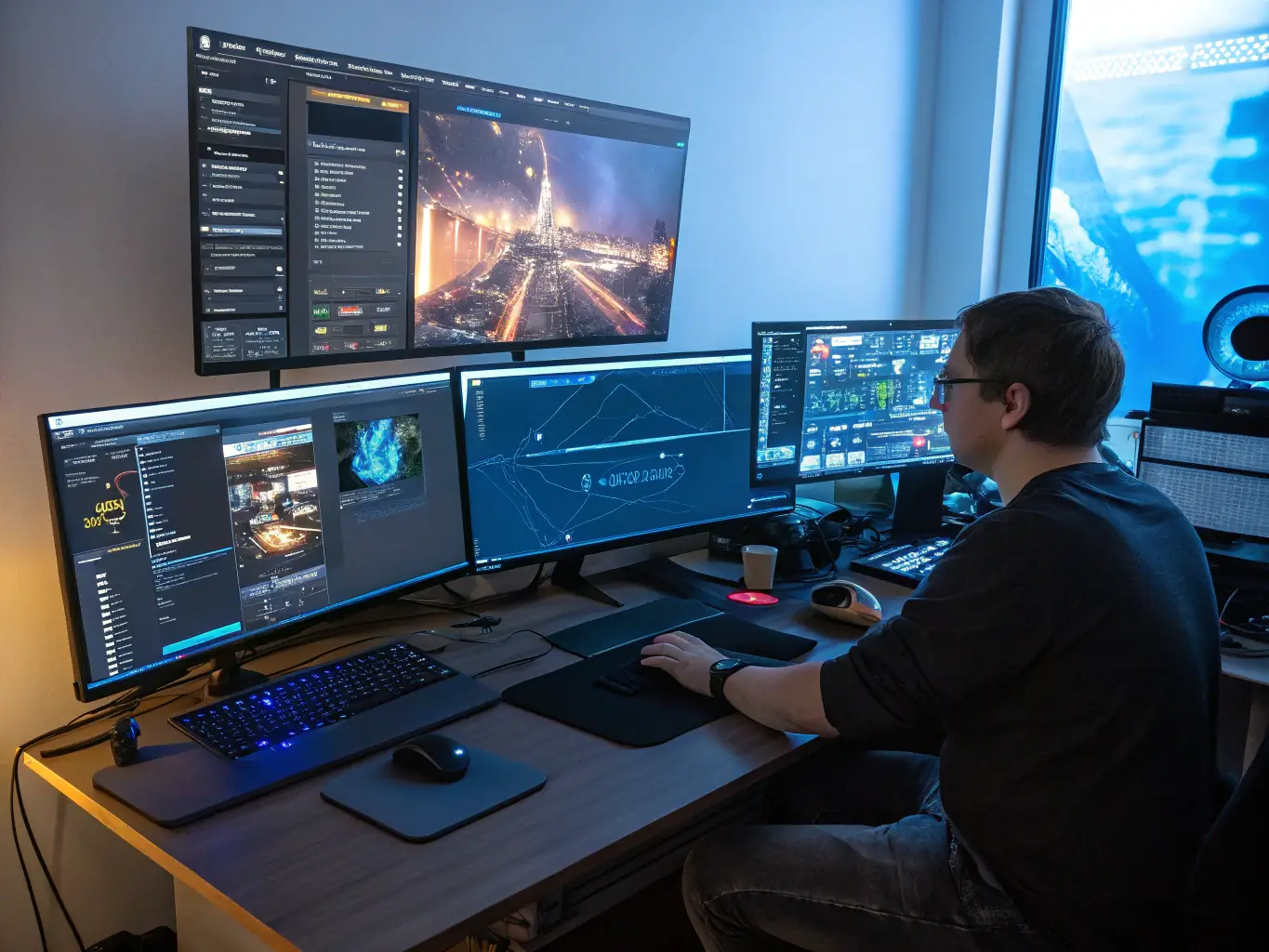 A screenshot of the Unreal Engine interface, showcasing its powerful tools for creating high-fidelity game environments and assets.
